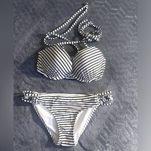 Stripped Bikini Set